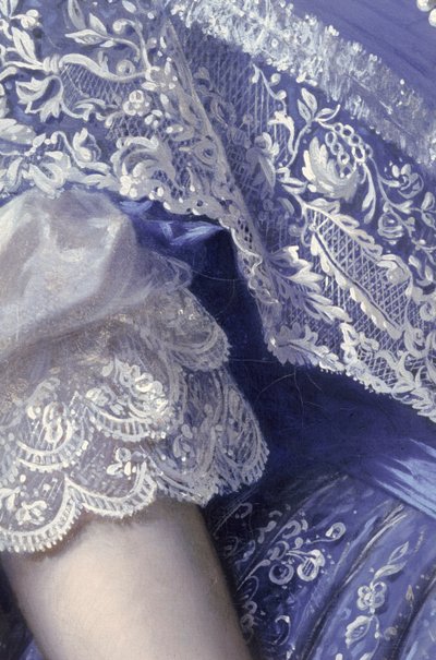 Portrait of a Woman (detail) by Franz Xaver Winterhalter